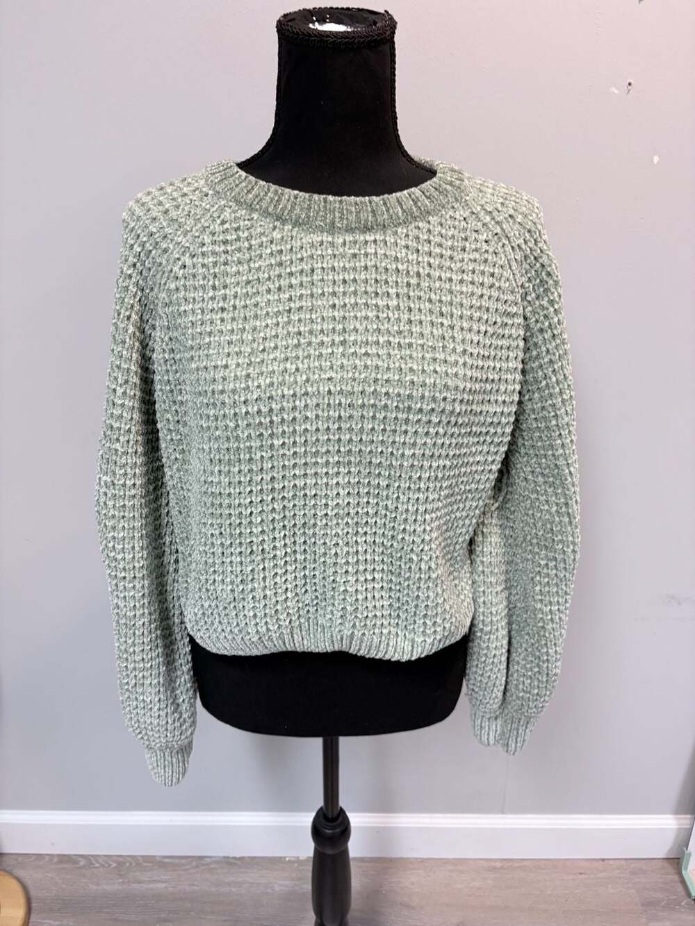 Light Green Altar'd State Chunky Knit Sweater